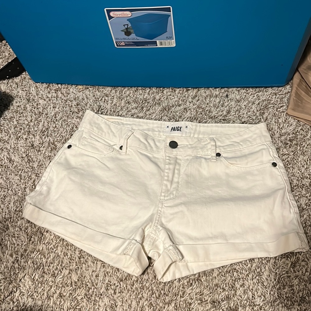 White Paige shorts so perfect but too big for me:/ size 27